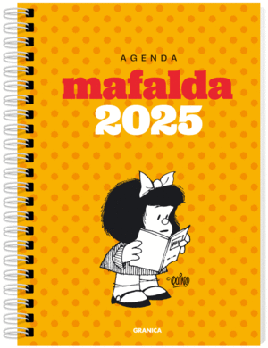 MAFALDA AGENDA 2025 PUNTOS NARANJA